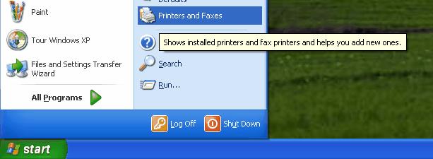 In Windows 7 and Windows Vista, you can type "Printers" into the Start menu search box to find your  It will be
