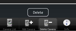 Delete Camera You can manage the