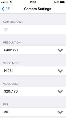Camera Functions- Revise Password Camera Functions- Local Storage You can change the Device ID and Password here. Select on the screen to activate it.