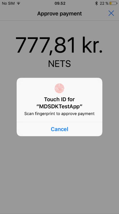 3. You can use touch id instead of entering PIN for high value payments. You activate Touch ID for payments by selecting option, Enable Touch ID.