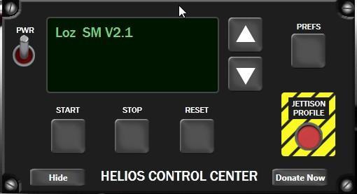 6 Configure Viewports At this point, Helios is set up to use the Loz profile, an Export.