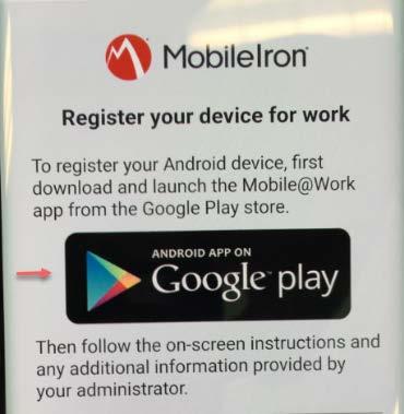INSTALLATION Click the link in the text message received on your device or open your mobile browser and enter the
