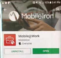 When you see this screen, Click Install to start the installation of the Mobile@Work Client.