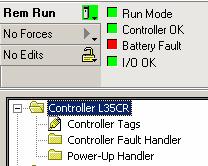 18. Double click on the Controller Tags icon in the controller tree.