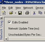 11. You should get an empty network with the following information displayed at the bottom. These, informational dialogs are RSNetWorx s way of indicating what is going on in this xc file.