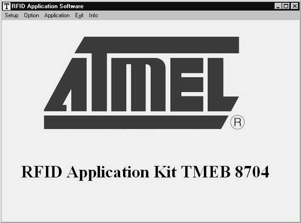 5. Description of the RFID Application Kit Software IDS 5 Figure 5-1. RFID Application Kit 5 Software 5.1 Software Structure The included software supports the following Atmel transponder types: 5.