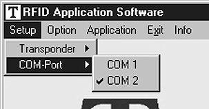 COM-Port Menu 5.2.2 Option The submenu Tuning enables two different tuning modes: manual tuning (High to Low Frequency) and Autotuning (see Figure 5-4)