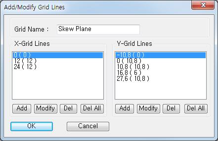 UCS & Line Grid Setting Node Number (on) Display > Property > Property Name (off) X-Y Coordinates Origin > 36, 10.