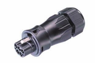 RST 20i5 Connector for cable Ø 13 18 mm With screw connection 2) for rigid, fine-stranded and stranded cables of max. m 2. Unassembled with cable gland and locking device.