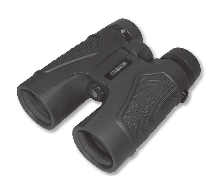 Prism System Your Carson 3D binoculars feature a roof prism system. The prisms overlap closely allowing the objective (front) lenses to line up directly with the eyepieces.