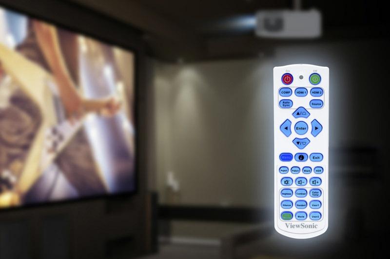 Centralized Control A centrally located power button makes for easy control of the projector s