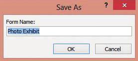 128 Lesson 5 5. Click the FILE tab and click Save. The Save As dialog box appears (see Figure 5-3).