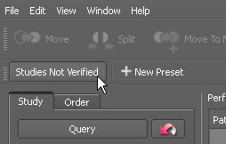 Query section Quality assurance window Query presets If you frequently use the same combinations of search criteria, you can save them in a preset.