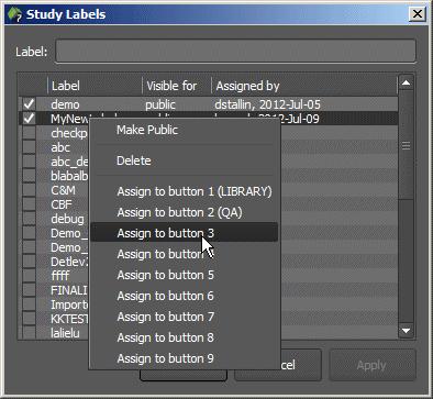 the Labels toolbar. 1. Right-click a label and assign it to a button placeholder. 2.