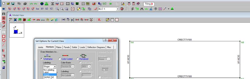 CE 533, Fall 2014 Guide for Using RISA3D 4 / 9 4.2. Draw the slab floors after selecting: Concrete, Assign a Section Set, Slabs.