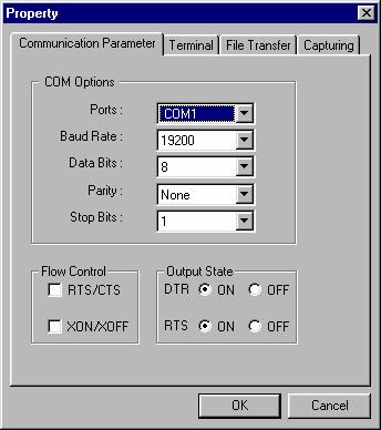 Connect NPort W2250/2150 s serial port 1 directly to your computer s male RS-232 serial port. 2. From the Windows desktop, click on Start # Programs # PComm Lite # Terminal Emulator. 3.