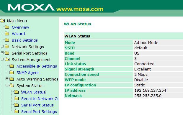 Web Console Configuration System Status DSR Changed The DSR (Data Set Ready) signal has changed, also indicating that the data communication equipment s power is off.