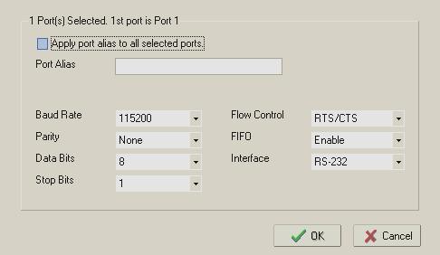 Getting Started The serial communication parameters for each device port can be configured through NPort Administrator.