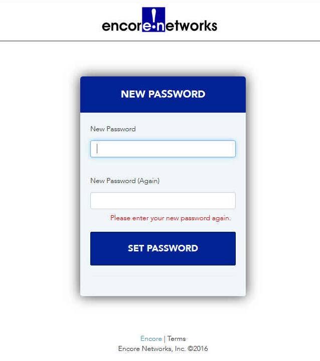 Account Registration and Log-In for the encloud Management System Page 3 Figure 1-2. encloud Account Activation Screen 4 In the New Password field, create a password.
