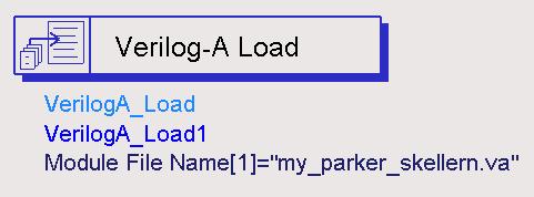 Figure 2-1. The VerilogA_Load Component When the file name specified is an absolute name, the system loads the file directly.