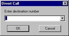 Nature of a Dialog Box in exchange Call Center When a button that requires additional information is placed on the toolbar, the exchange Agent opens a dialog box so that you can fill in the required