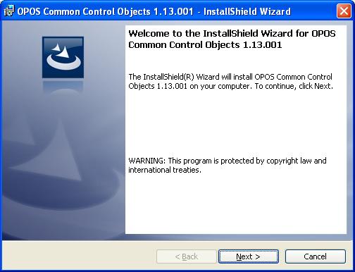 Installing OPOS Common Control Objects 1.13.