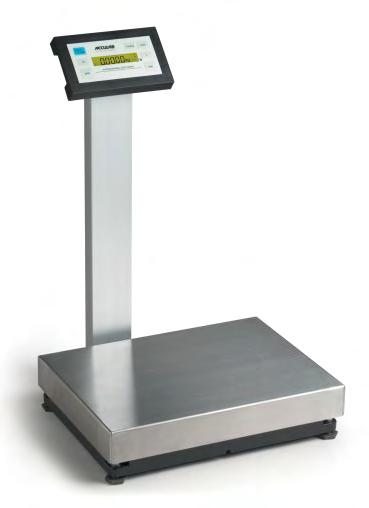 VA Series High-Resolution Compact Industrial Bench Scales Front mount backlit display VA series compact industrial bench scales offer rugged cast aluminum frames with stainless steel platforms.