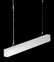 Linear Light SL-Continuous Run Linear Light Suspended Sliding SWISS LED Linear Light Line uses super bright LED chips, which is stable, long life and no UV & IR emission.