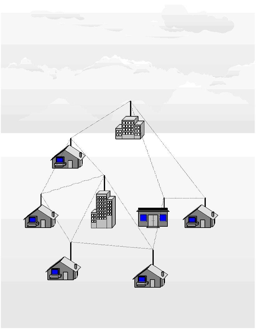 Wireless Mesh Networks Salient features Highly reliable (mesh structure) Based on 802.
