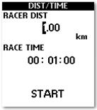 MENU. Select RACE 1. Press the UP and DOWN buttons to select GHOST. 2.