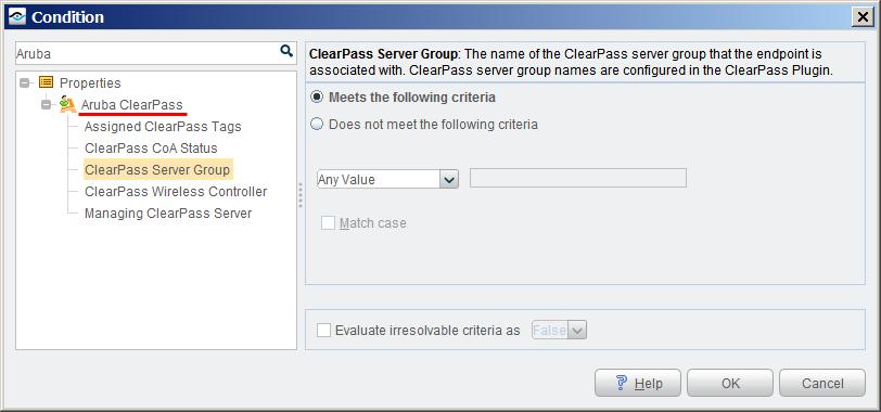 Property ClearPass Wireless Controller Managing ClearPass Server Description DNS name of the wireless controller that the endpoint is associated with.