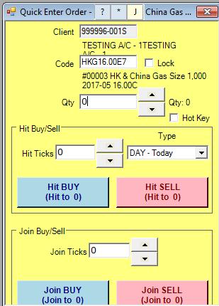 BUY/ SELL and quickly add a waiting order in the