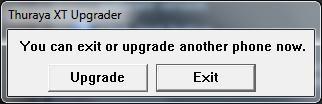 c. Start upgrading by pressing Start and select OK on the following pop-up window.