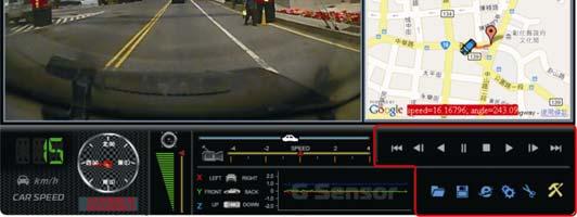 Speed Latitude & Longitude Coordinates Video Search G-Sensor a.