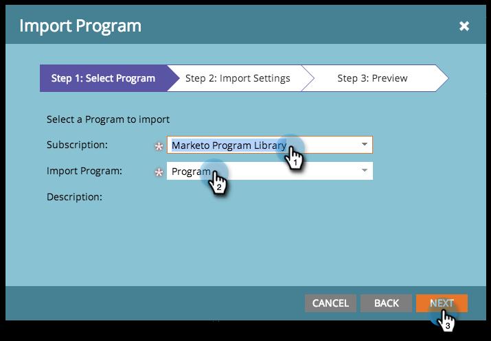 Note Program Import is only available for users that have roles with Import Program permission enabled. Learn more about managing user roles and permissions.