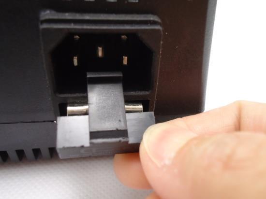 Connect the power cord to the power adapter. 1 2 3.
