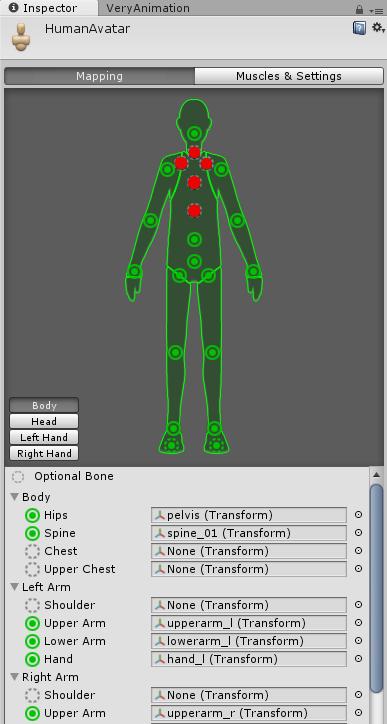 Virtual Bone Some Optional Bones not set in Avatar