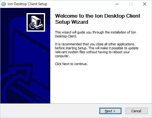 Installing the Ion Client Since the Ion Client was designed for use on several different platforms, users have a wide variety of choices for clients.