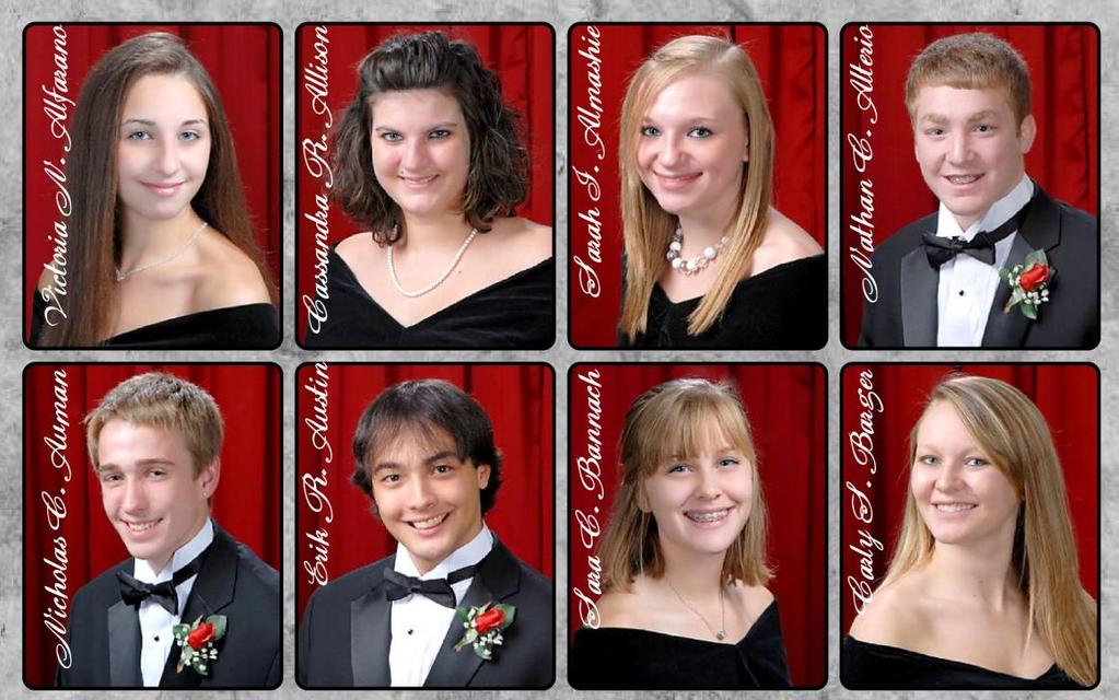 Sample Formal Senior Section Page: Formal photos