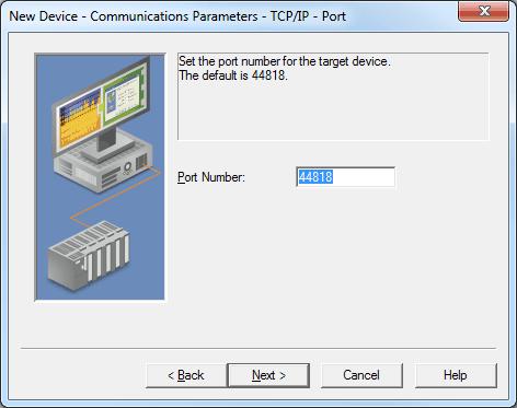 7 Description of the parameter is as follows: Port Number: This parameter specifies the port number that the device is