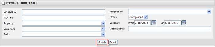 feature. If users d nt knw the ID number fr the wrk rder, they can use the Advanced Search. 1.