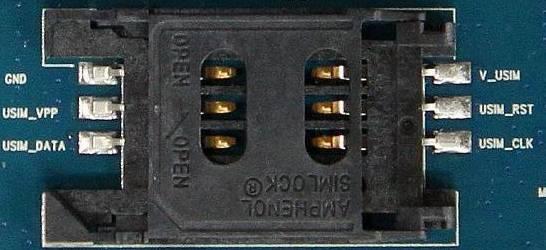 4.3 SIM card interface Figure 5: SIM card socket Table 5: SIM card socket Pin Signal Input/Output Description USIM Card Power output automatic 1 V_USIM output on USIM mode,one is O 3.