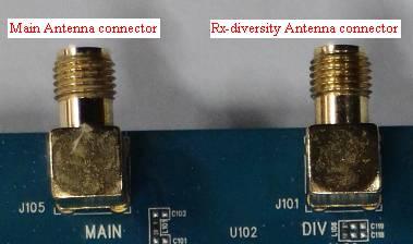 4.4 Antenna Interface Figure 6: Main and diversity Antenna connector Figure 7:GPS Antenna connector SIMCom strongly recommends additional matching components between the antenna and the