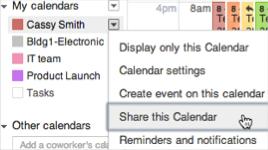 Share calendars Share with other Microsoft users Share outside of your organization Share your calendar with the people you work with most: whether they're in your domain or not.