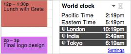 Check the box to Use separate start and end time zones and select a country and time zone for the start and end time.