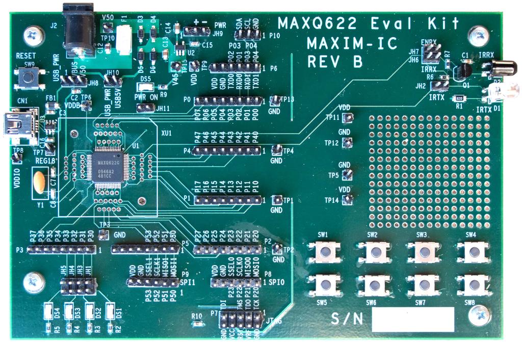 MAXQ622 Evaluation Kit Figure 1.