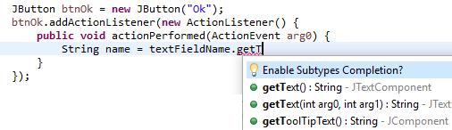 4. Have buttons do something You have used the WindowBuilder to design the user interface of your program.