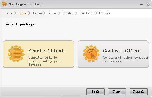 Step 3 Click on Remote Client and follow the onscreen instructions to complete the
