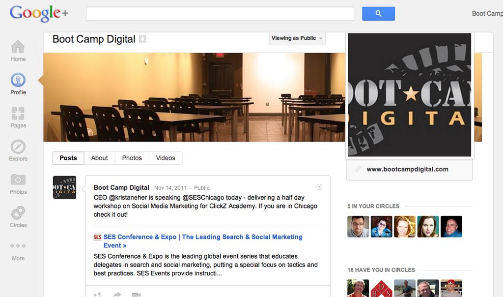 Opportunity for Marketers: Limited but Interesting Brand Pages The main opportunity for brands to participate on Google+ is through brand pages.