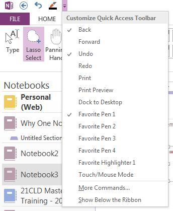 Ink Notes Click on Draw Click on Pen Write your notes Customize quick access bar with your favorite pen Table Put the cursor at the end of a word Press TAB, and then type another word Press TAB, and